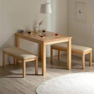 Japan Dining Sets : Bộ Bàn Ăn + 2 Bench Xuất Nhật 